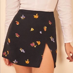 Reformation Margot skirt in fruit salad